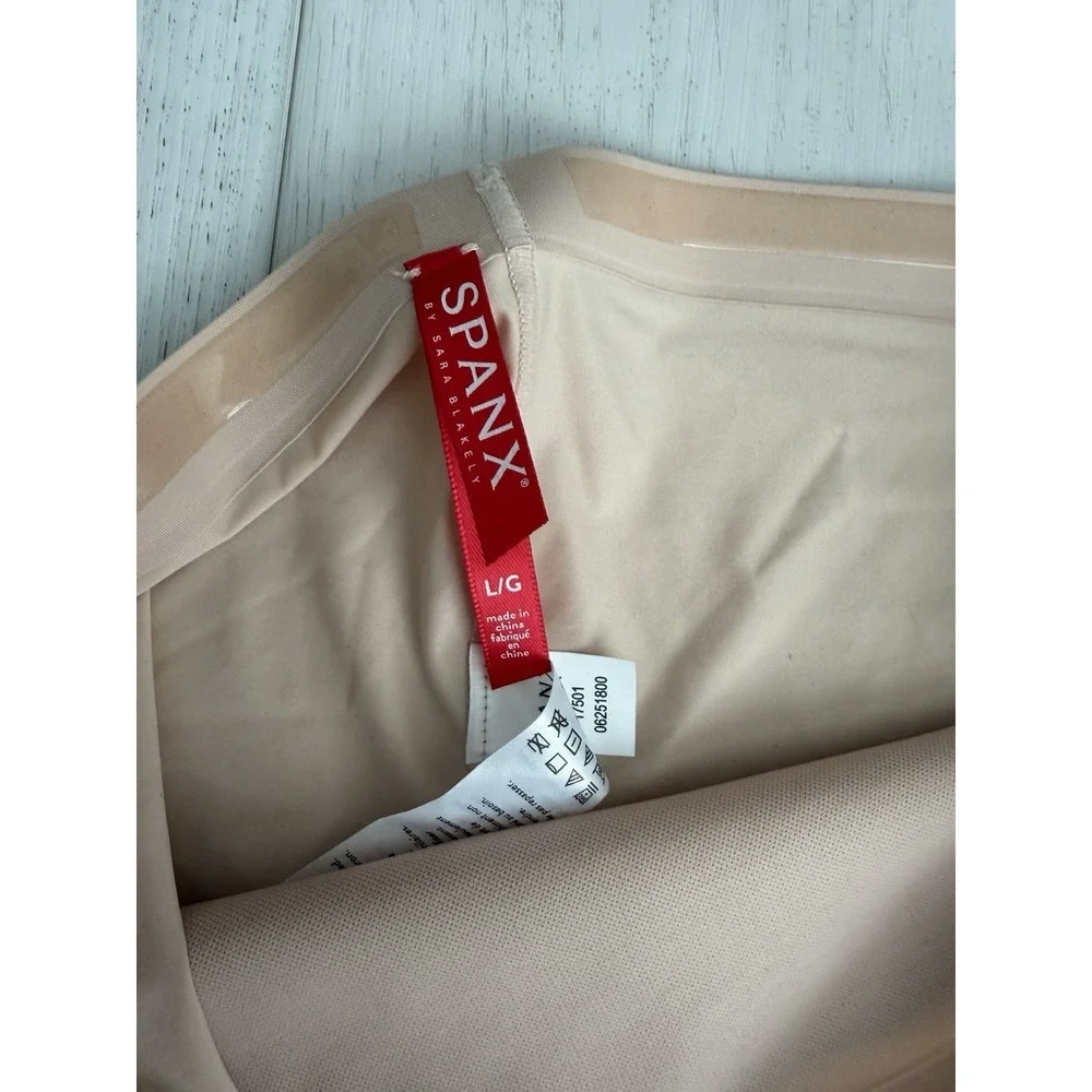 NWT SPANX 10006R Firm Control High-Waist Shaper Shorts Sz L Nude